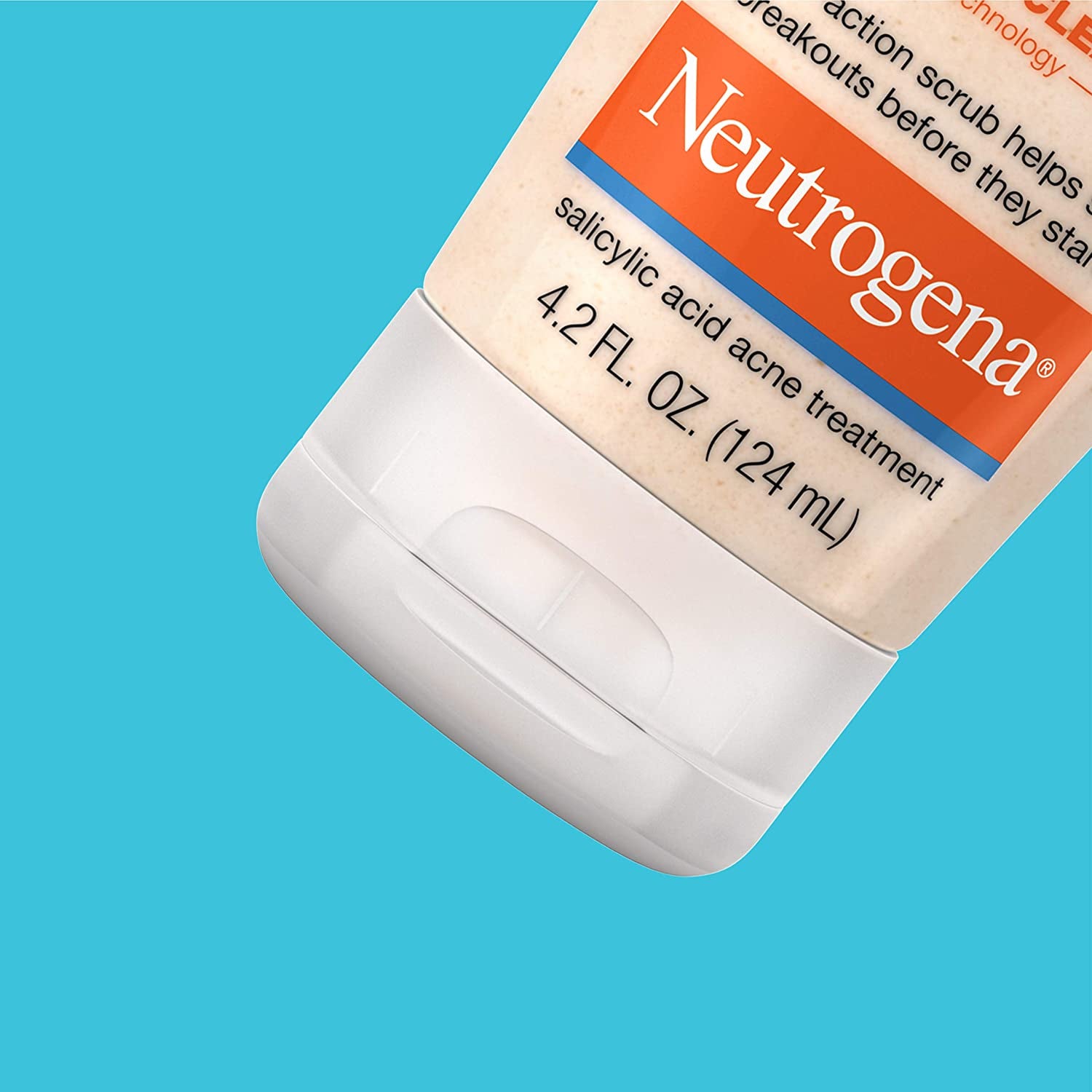 Neutrogena Oil Free Daily Acne Face Scrub, 4.2 Oz | 2% Salicylic Acid Cleanser, Daily Exfoliating Scrub & Acne Treatment, Oily Acne-Prone Skin, Clears Breakouts & Blackheads