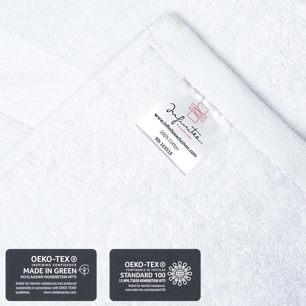 100% Cotton Luxury Wash Cloths for Showering - 12 Pack | Washcloths [13X13] - Soft and Absorbent Face Towels for Bathroom Wash Clothes - Gym, Spa & Hotel Use