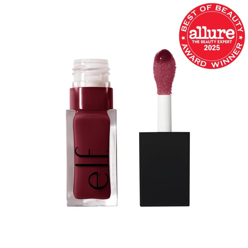 Glow Reviver Lip Oil, Jam Session | Nourishing Tinted Lip Oil for a High-Shine Finish, Infused with Jojoba Oil, Vegan & Cruelty-Free