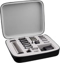 Large Hard Case for Philips Norelco Multigroom 7000 5000, Case Only | Custom Foam Slots Reduce Clutter for Men'S Grooming Kit Storage, Roomy Bathroom or Drawer Storage, Gray Inner