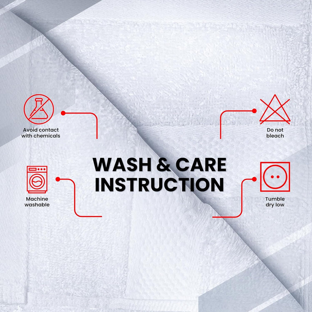 100% Cotton Luxury Wash Cloths for Showering - 12 Pack | Washcloths [13X13] - Soft and Absorbent Face Towels for Bathroom Wash Clothes - Gym, Spa & Hotel Use